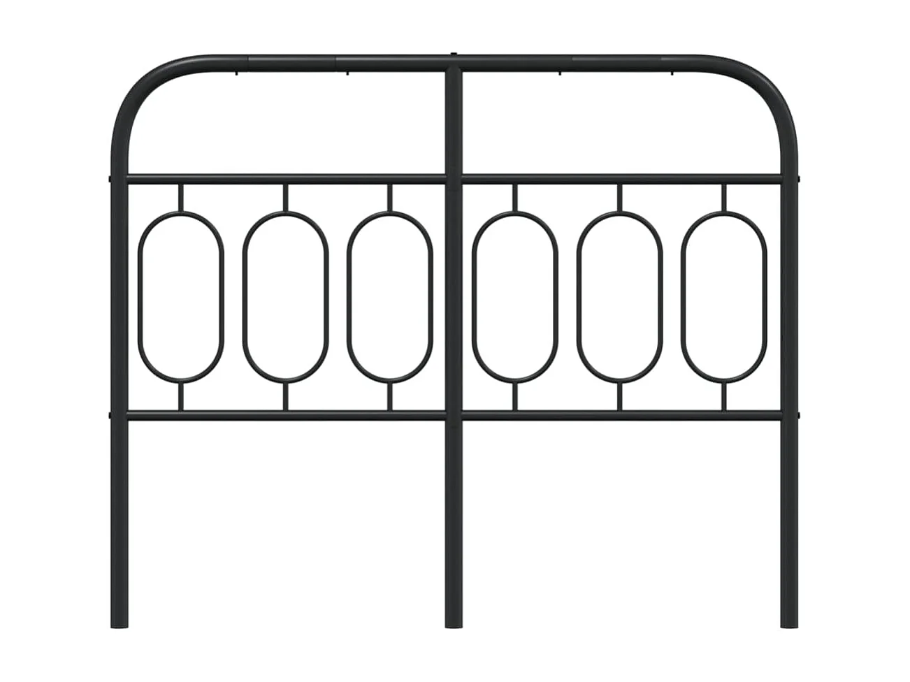Mueble cabecero | Cabezal de cama | Cabecero de metal negro 120 cm
