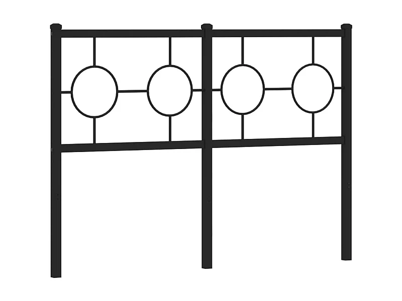 Mueble cabecero | Cabezal de cama | Cabecero de metal negro 120 cm