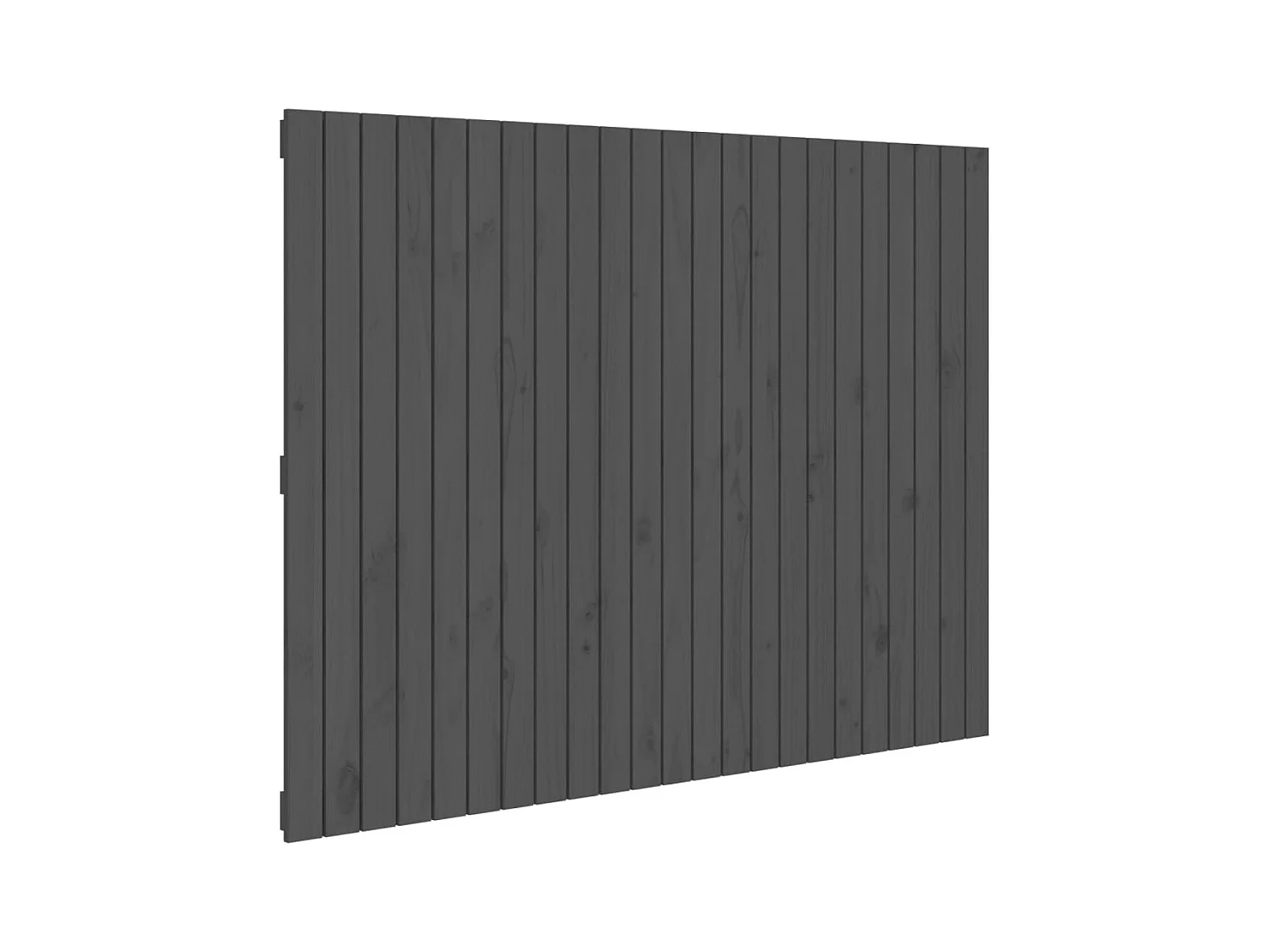 Tête de lit murale | Panneau de tête pour lit Moderne  Gris 146,5x3x110 cm Bois massif de pin