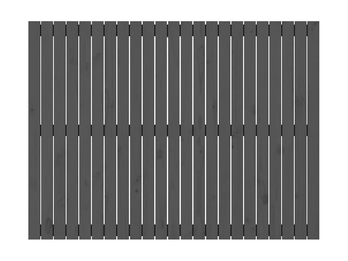 Tête de lit murale | Panneau de tête pour lit Moderne  Gris 146,5x3x110 cm Bois massif de pin