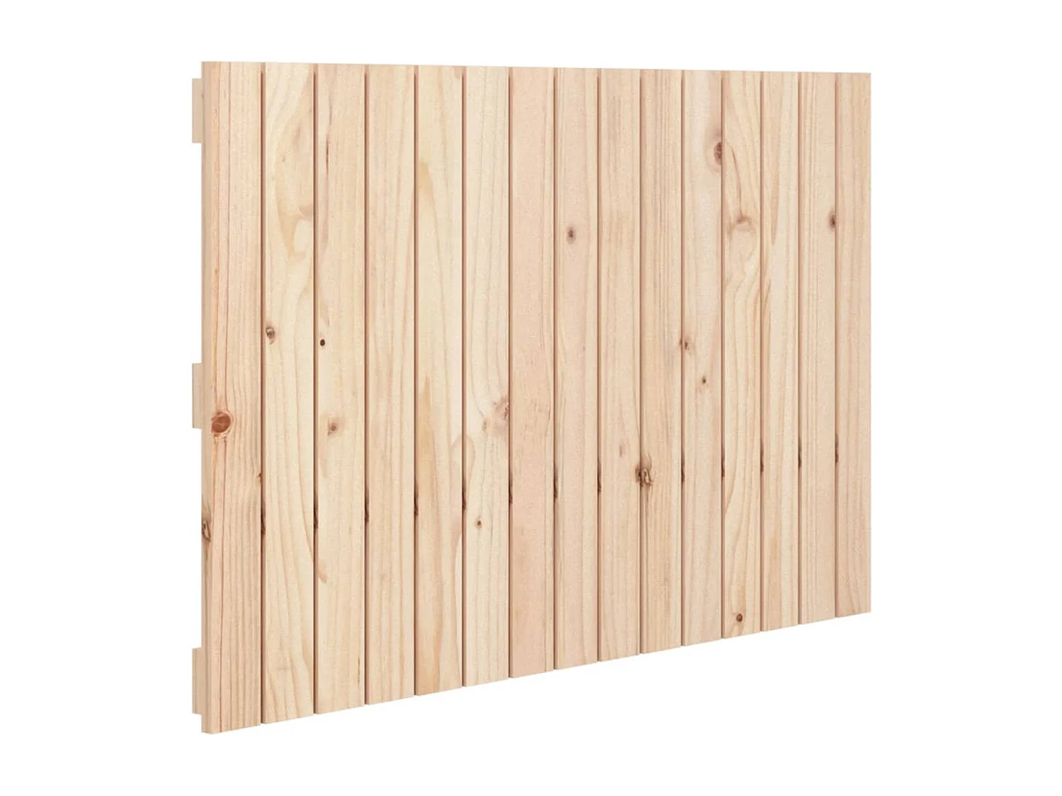 Cabecero de Cama | Cabezal de cama | Mueble de cabecero de pared madera maciza de pino 95,5x3x60 cm