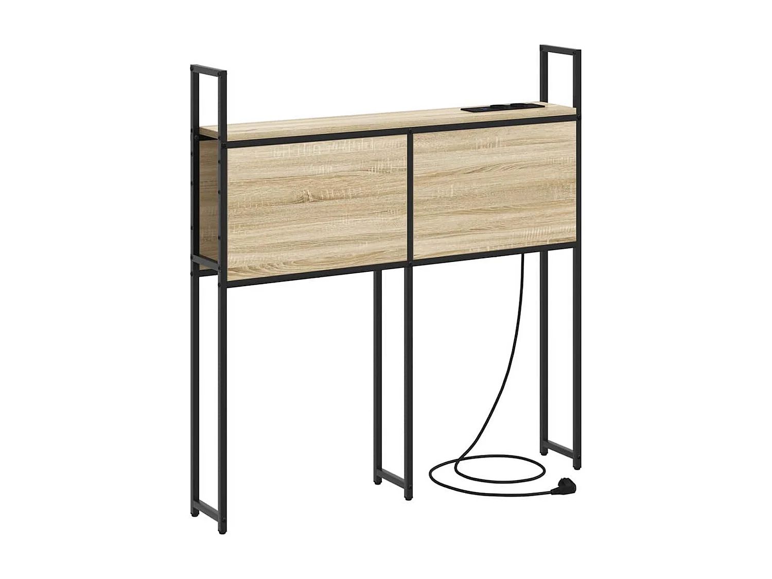 Tête de Lit de rangement | Panneau de tête pour lit Chêne sonoma 75 cm Bois d'ingénierie