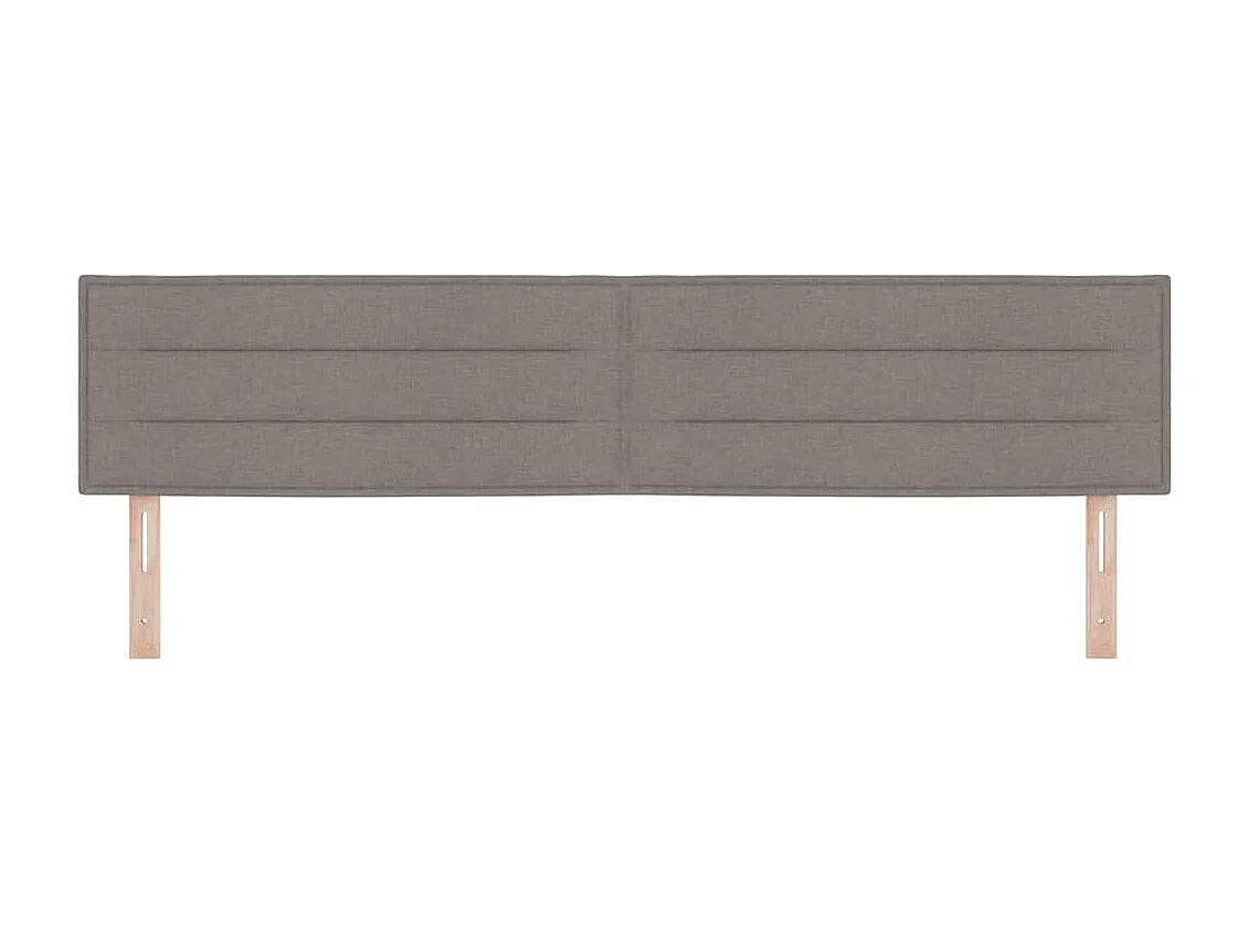 Mueble cabecero | Cabecero | Cabezal de cama LED con luces de tiras LED Manual Taupé 200 cm tela