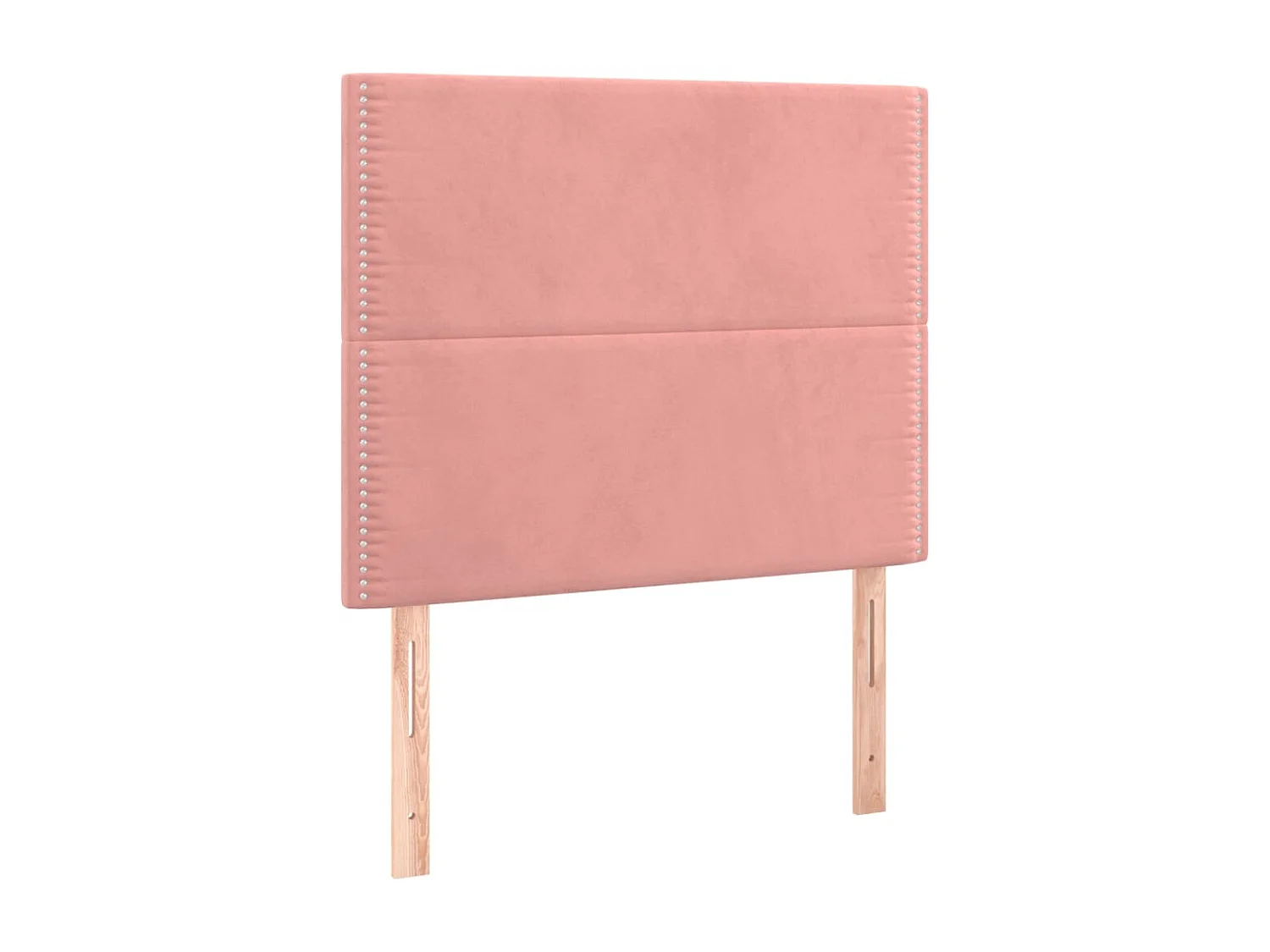 Tête de Lit | Panneau de tête pour lit Moderne à LED Rose 80x5x118/128 cm Velours