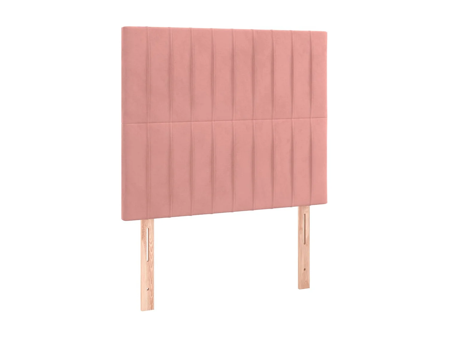 Hoofdbord | Hoofdeinde LED 100x5x118/128 cm fluweel roze