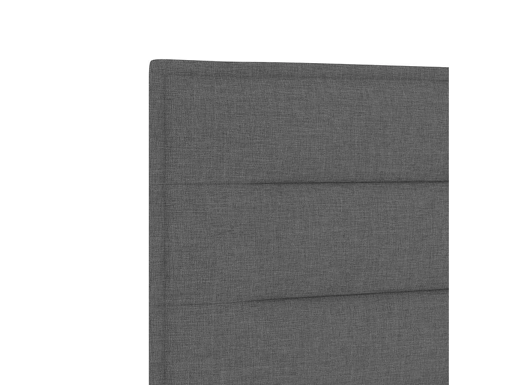 Tête de Lit | Panneau de tête pour lit Moderne Hauteur réglable Manuel Gris foncé 90 cm tissu
