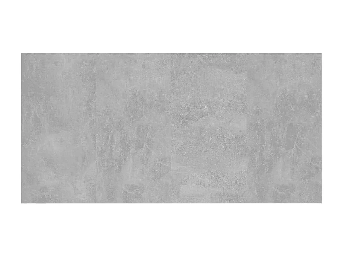 Tête de Lit avec rangement | Tête de lit avec armoires Gris béton Bois d'ingénierie