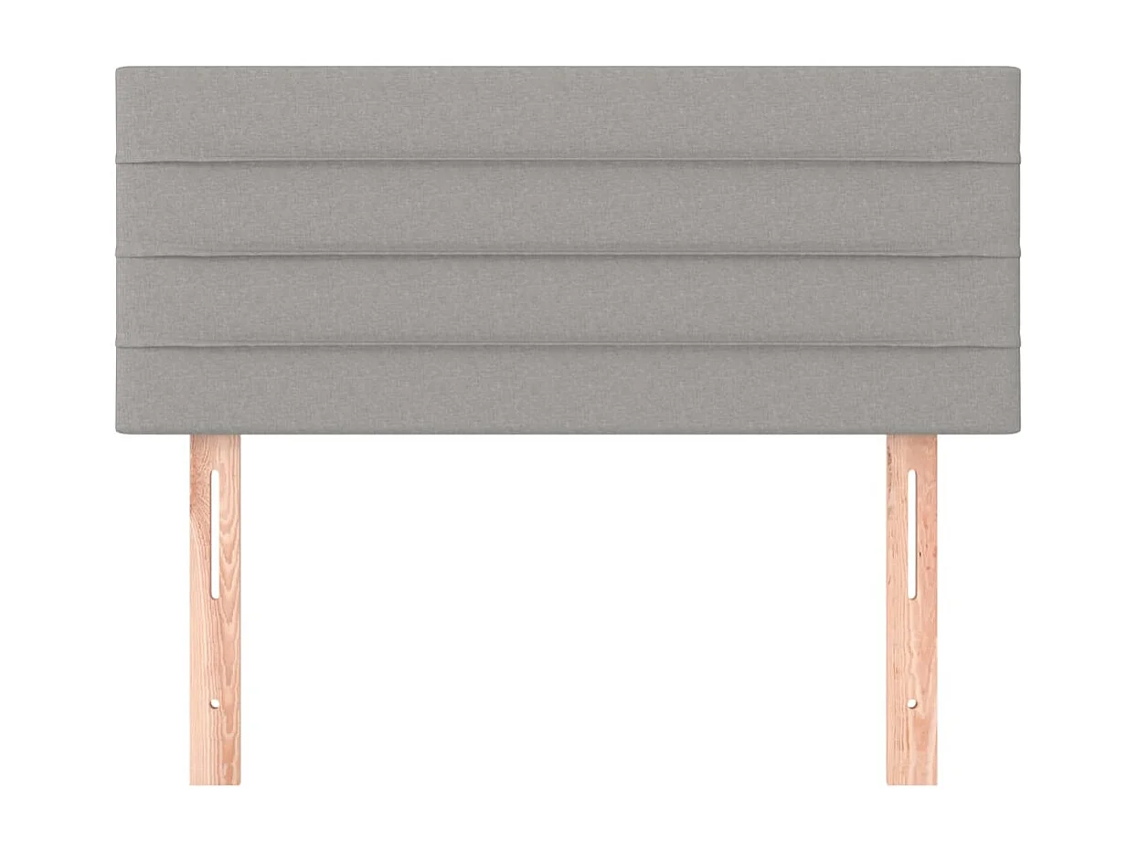 Mueble cabecero | Cabezal de cama | Cabecero de tela gris claro 80x5x78/88 cm