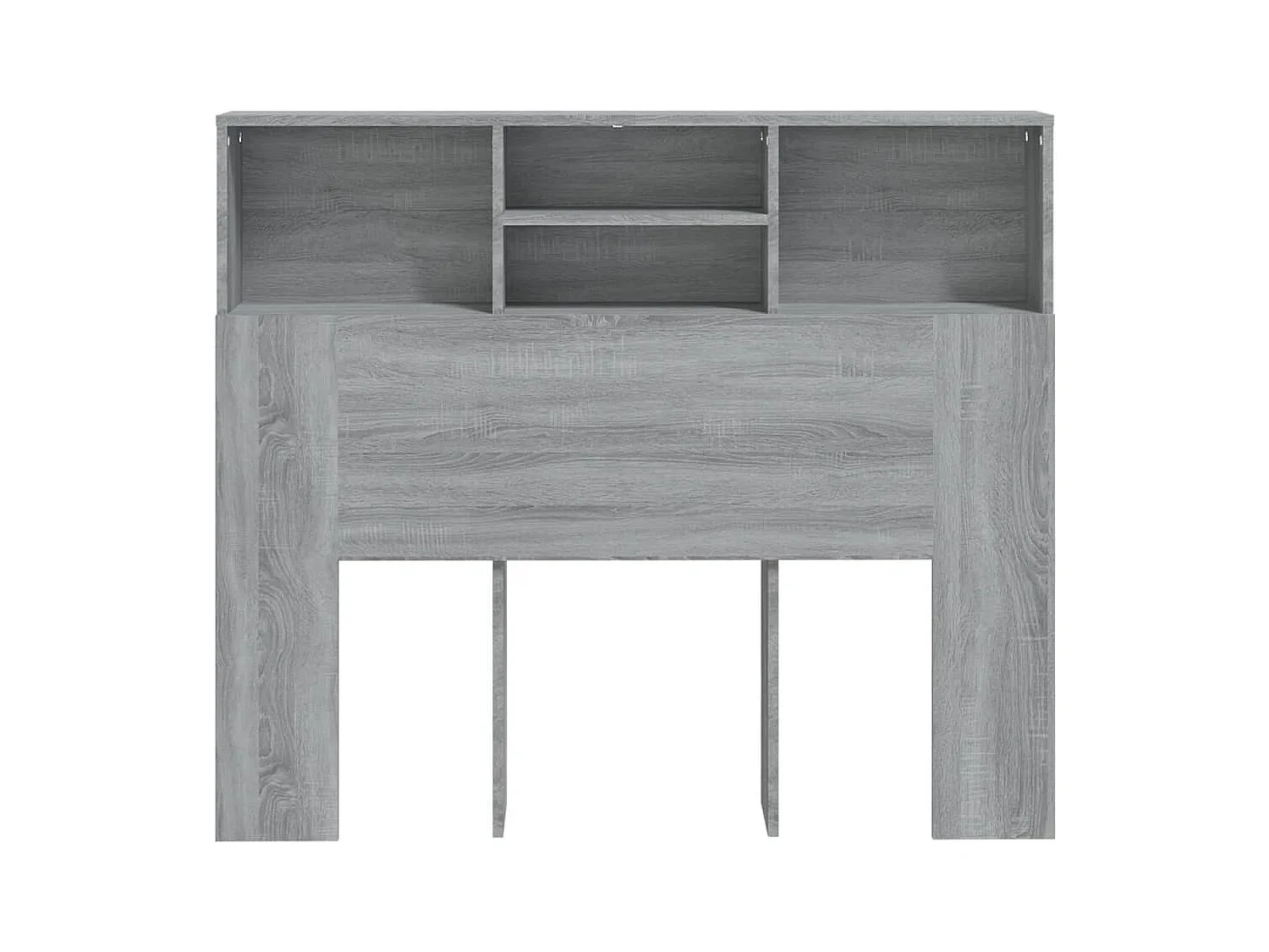 Tête de Lit avec rangement | Armoire de tête de lit Sonoma gris 120x19x103,5 cm
