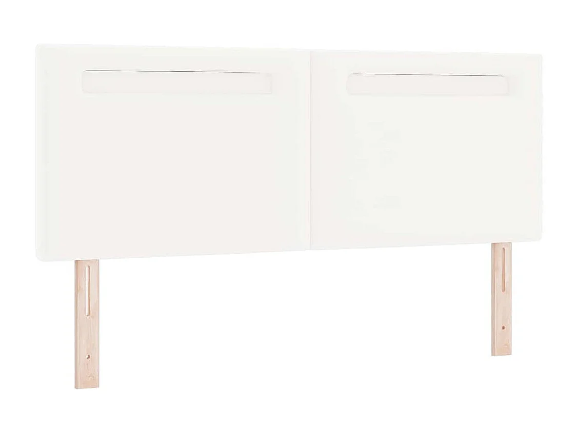 Tête de lit Montage mural | Panneau de tête pour lit Moderne  avec tête de lit Blanc 160 cm PVC
