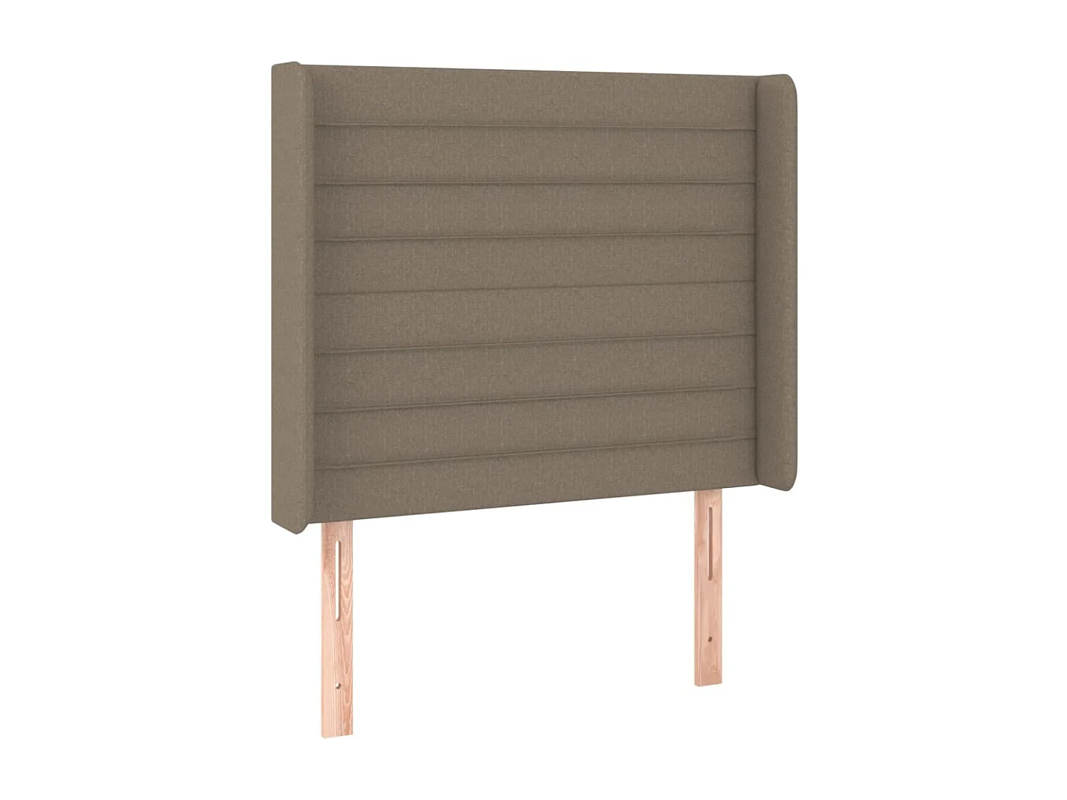 Tête de Lit | Panneau de tête pour lit Moderne avec oreilles Taupe 83x16x118/128 cm Tissu