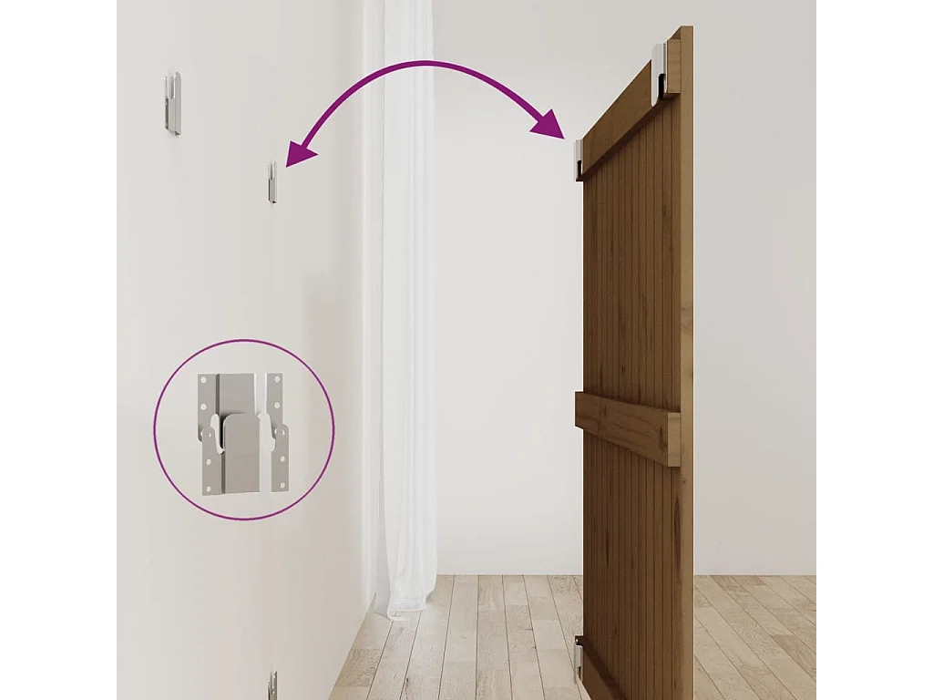 Cabecero cama | Cabezal de cama | Mueble de cabecero pared madera maciza pino marrón miel 95,5x3x90 cm