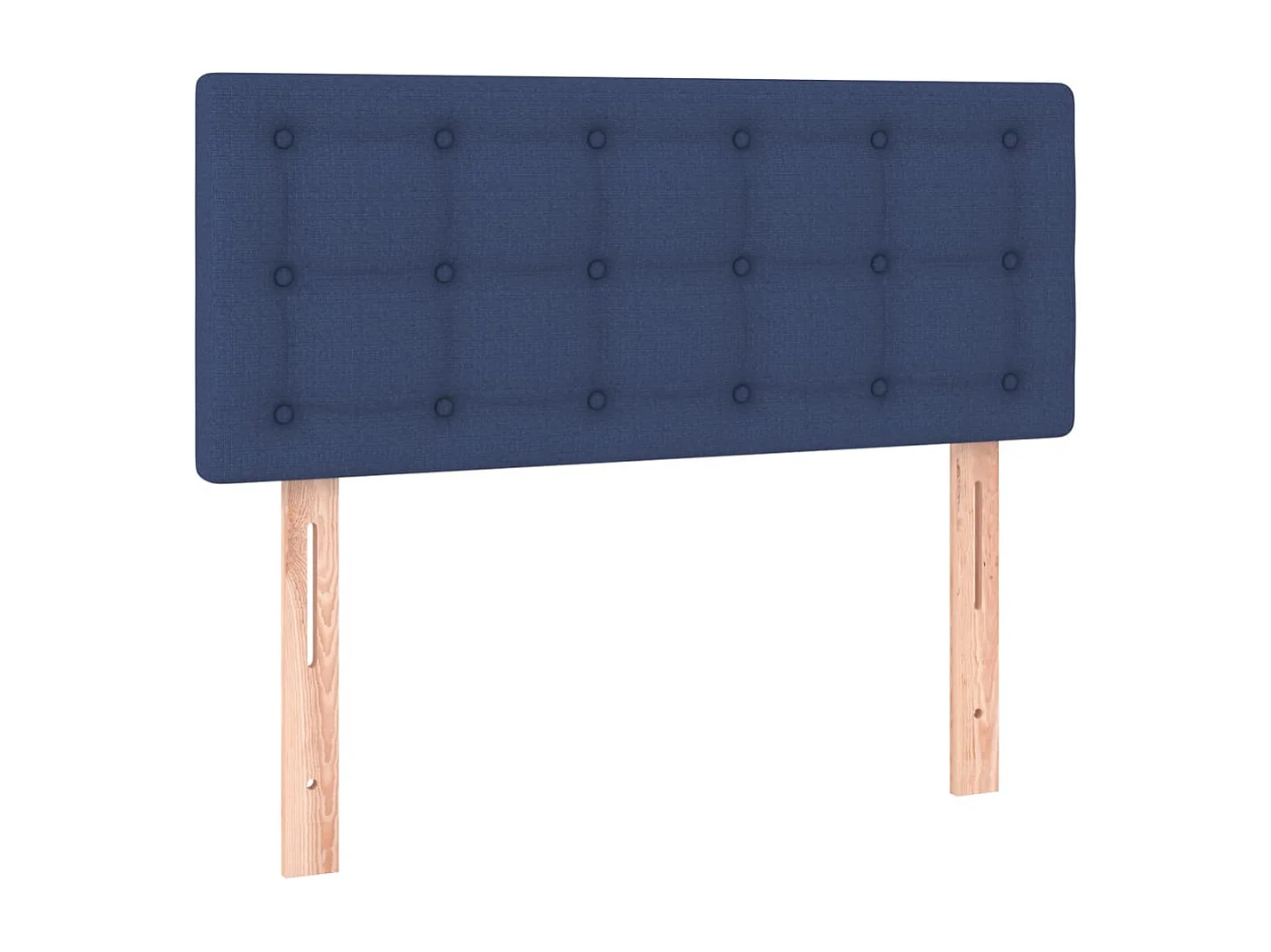 Mueble cabecero | Cabezal de cama | Cabecero de tela azul 100x5x78/88 cm