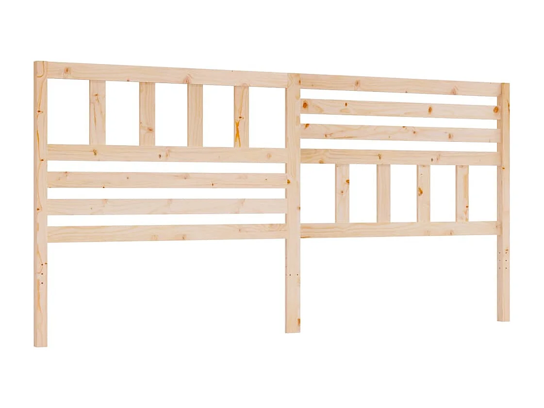 Cabecero de Cama | Cabezal de cama | Mueble de cabecero madera maciza de pino 206x4x100 cm