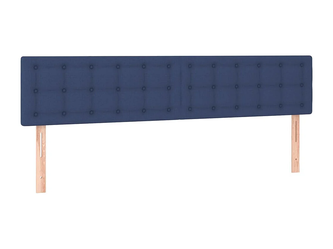 Hoofdbord | Hoofdeinde LED 160x5x78/88 cm stof blauw