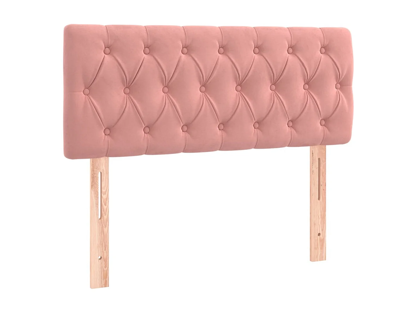 Hoofdbord | Hoofdeinde LED 100x7x78/88 cm fluweel roze
