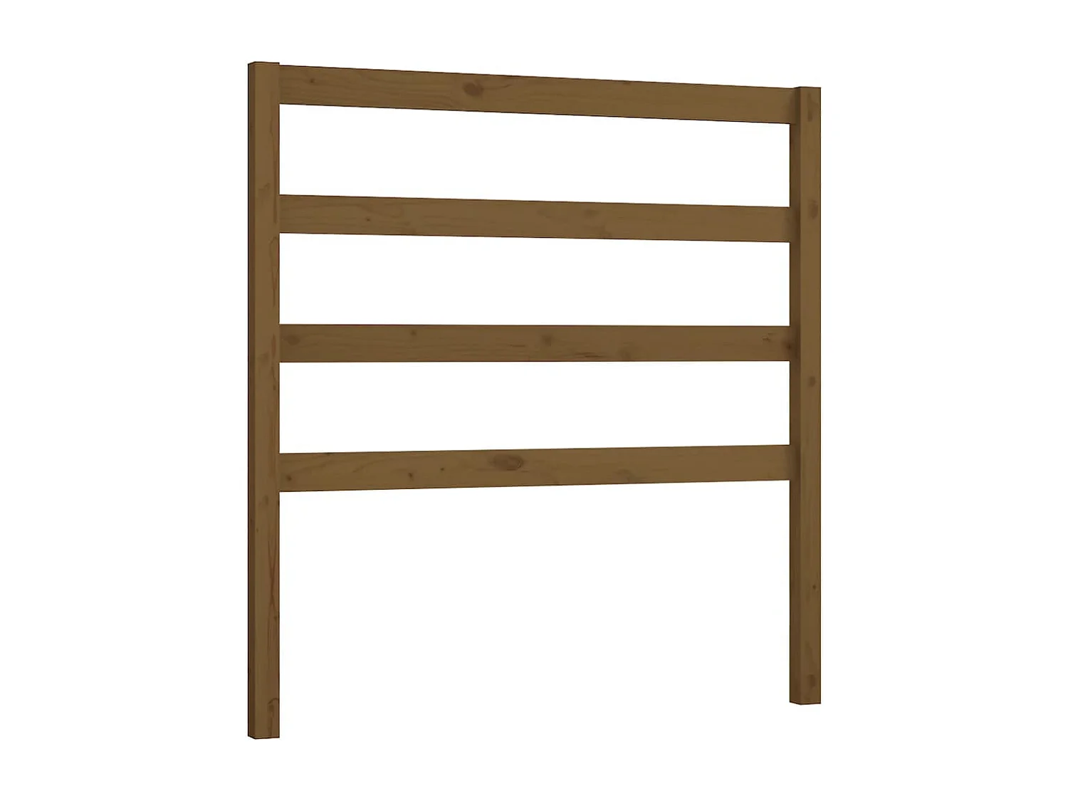 Tête de Lit | Panneau de tête pour lit Moderne Marron miel 96x4x100 cm Bois massif de pin