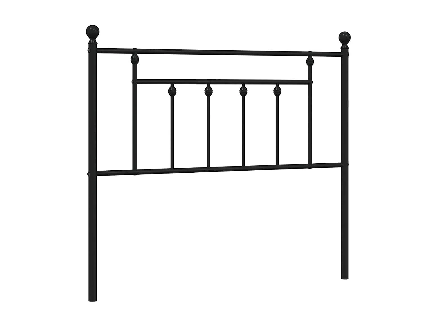 Mueble cabecero | Cabezal de cama | Cabecero de metal negro 100 cm