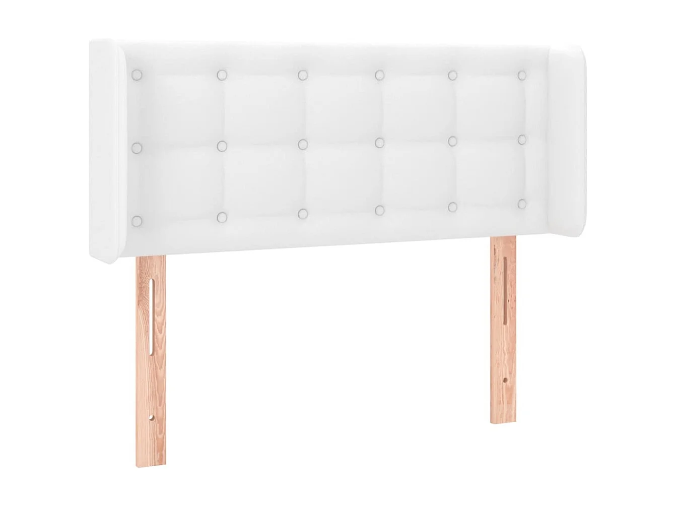 Hoofdbord | Hoofdeinde LED 93x16x78/88 cm kunstleer wit