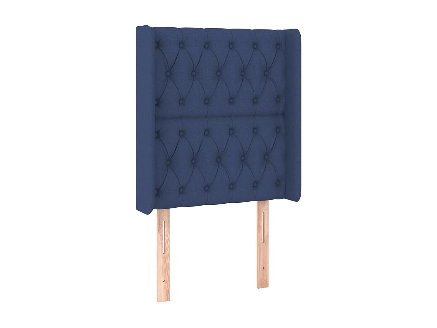 Hoofdbord | Hoofdeinde met randen 83x16x118/128 cm stof blauw