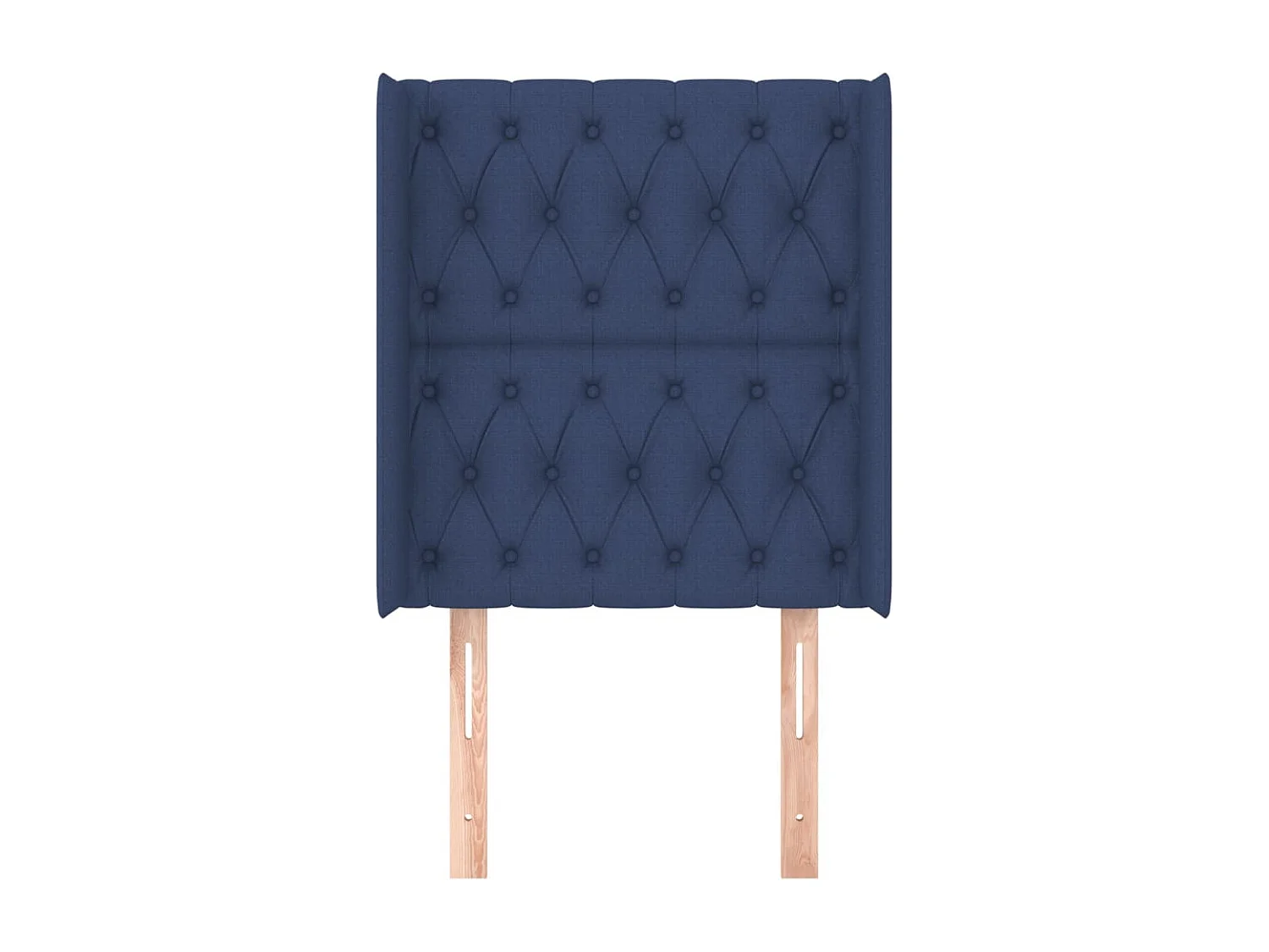 Hoofdbord | Hoofdeinde met randen 83x16x118/128 cm stof blauw