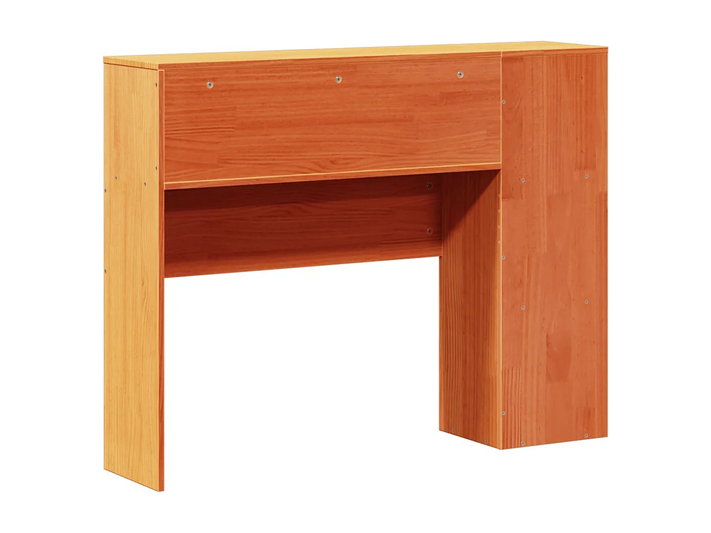 Cabecero de Cama | Cabezal de cama | Mueble de cabecero almacenaje madera maciza pino marrón 100 cm