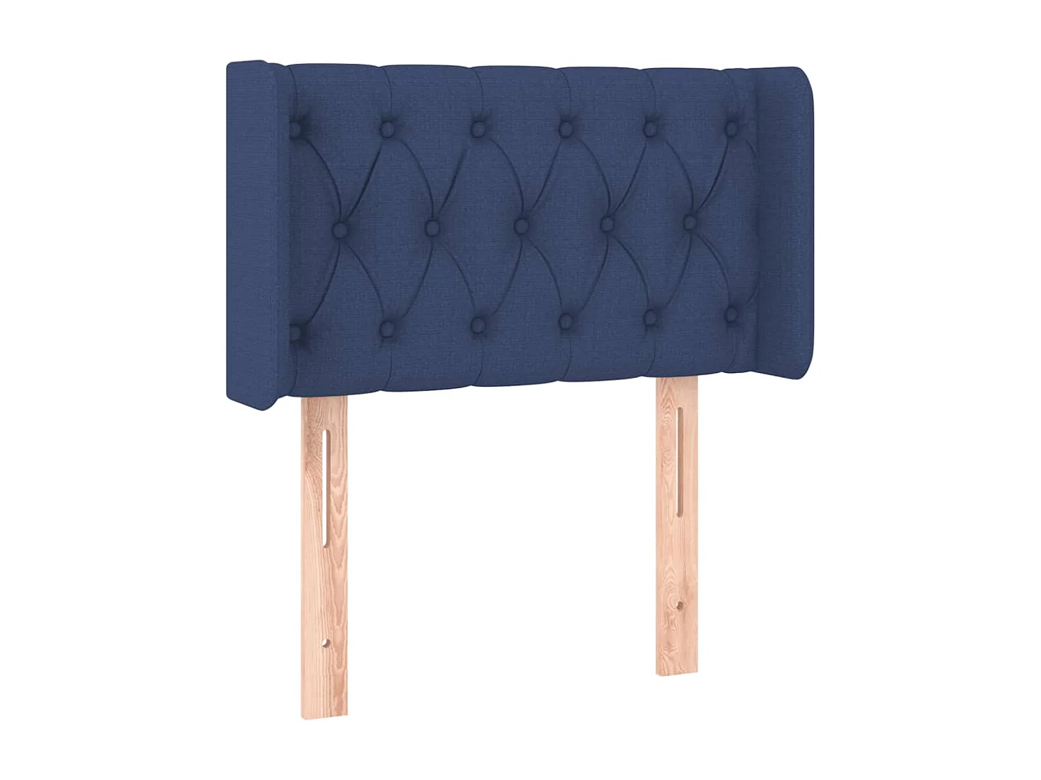 Tête de Lit | Panneau de tête pour lit Moderne à LED Bleu 83x16x78/88 cm Tissu