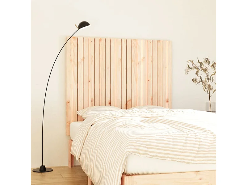 Tête de lit murale | Panneau de tête pour lit Moderne  127,5x3x110 cm Bois massif de pin