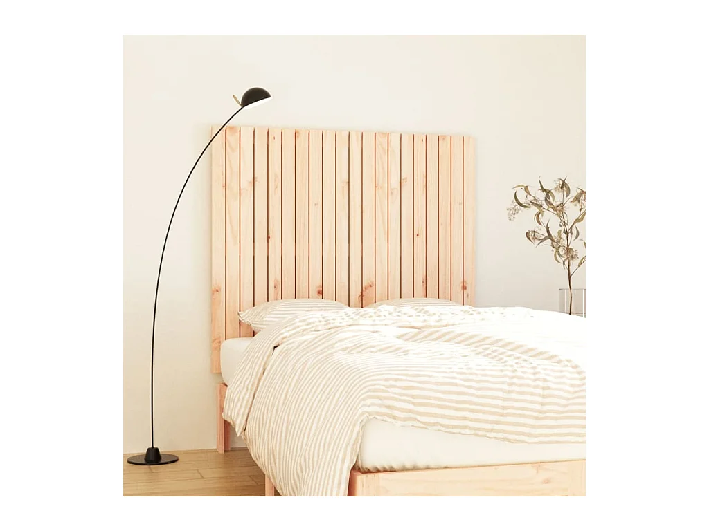 Tête de lit murale | Panneau de tête pour lit Moderne  127,5x3x110 cm Bois massif de pin