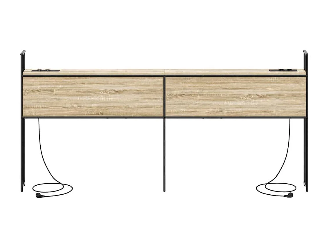 Tête de Lit de rangement | Panneau de tête pour lit Chêne sonoma 180 cm Bois d'ingénierie