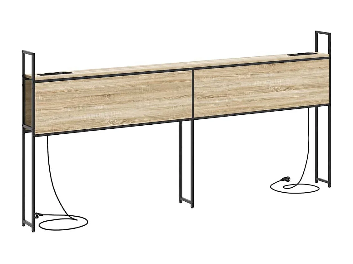 Tête de Lit de rangement | Panneau de tête pour lit Chêne sonoma 180 cm Bois d'ingénierie