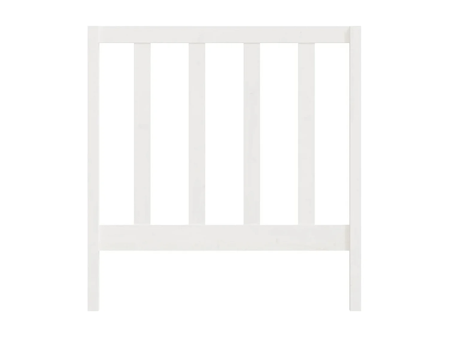 Cabecero de Cama | Cabezal de cama | Mueble de cabecero madera maciza de pino blanco 95x4x100 cm