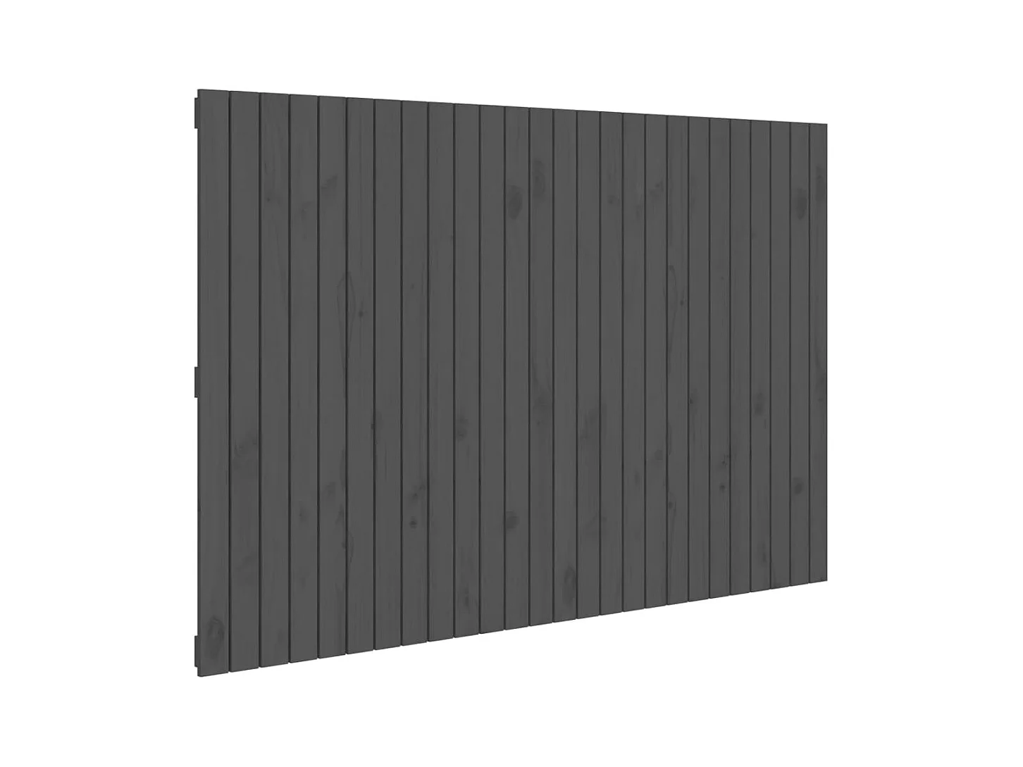 Tête de lit murale | Panneau de tête pour lit Moderne  Gris 166x3x110 cm Bois massif de pin