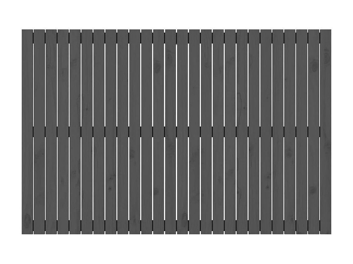 Tête de lit murale | Panneau de tête pour lit Moderne  Gris 166x3x110 cm Bois massif de pin