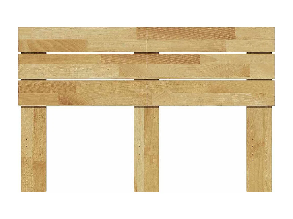 Tête de Lit | Panneau de tête pour lit Moderne 120 cm bois massif de chêne