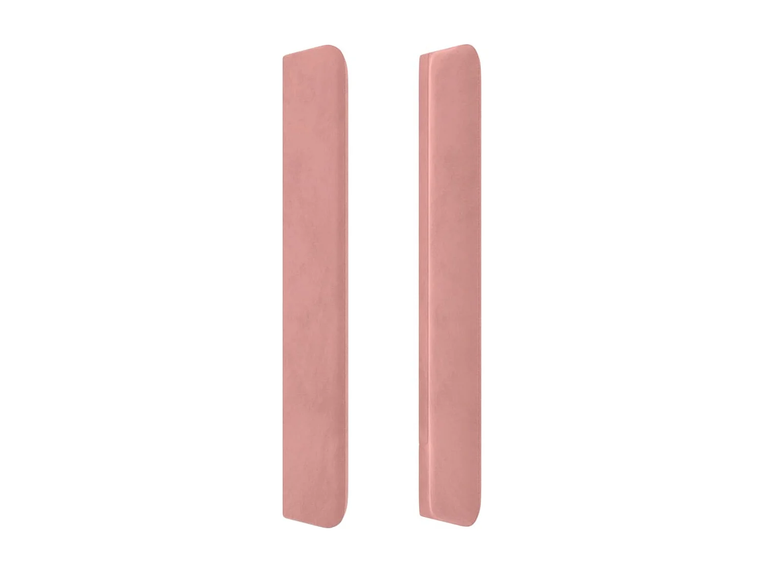 Hoofdbord | Hoofdeinde LED 93x16x118/128 cm fluweel roze