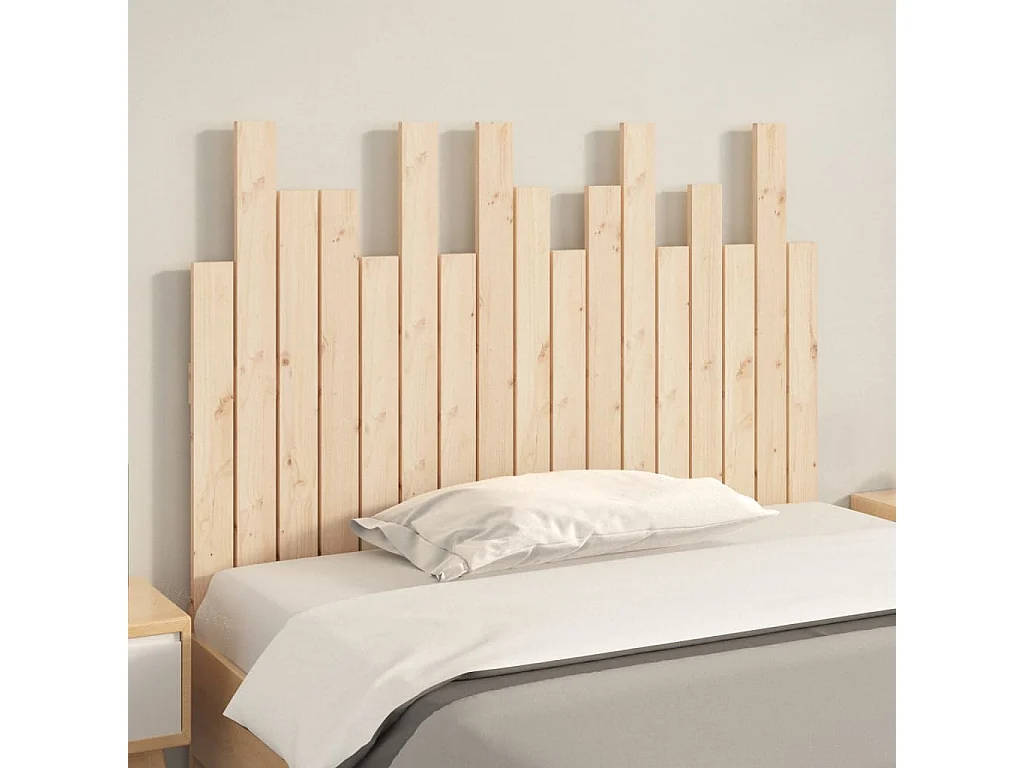 Tête de lit murale | Panneau de tête pour lit Moderne  108x3x80 cm Bois massif de pin