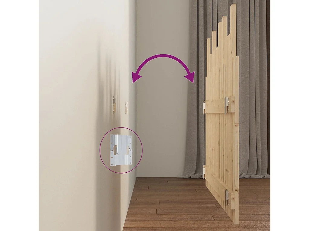 Tête de lit murale | Panneau de tête pour lit Moderne  108x3x80 cm Bois massif de pin