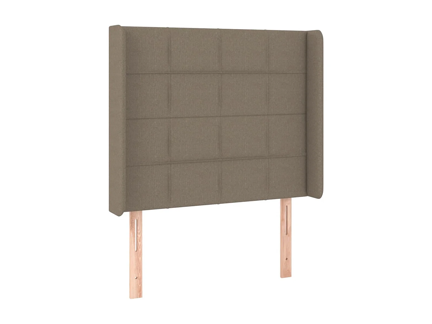 Tête de Lit | Panneau de tête pour lit Moderne à LED Taupe 93x16x118/128 cm Tissu