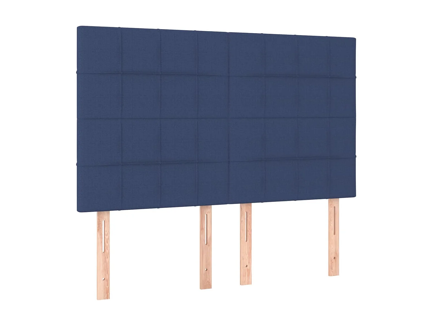 Tête de Lit | Panneau de tête pour lit Moderne à LED Bleu 144x5x118/128 cm Tissu