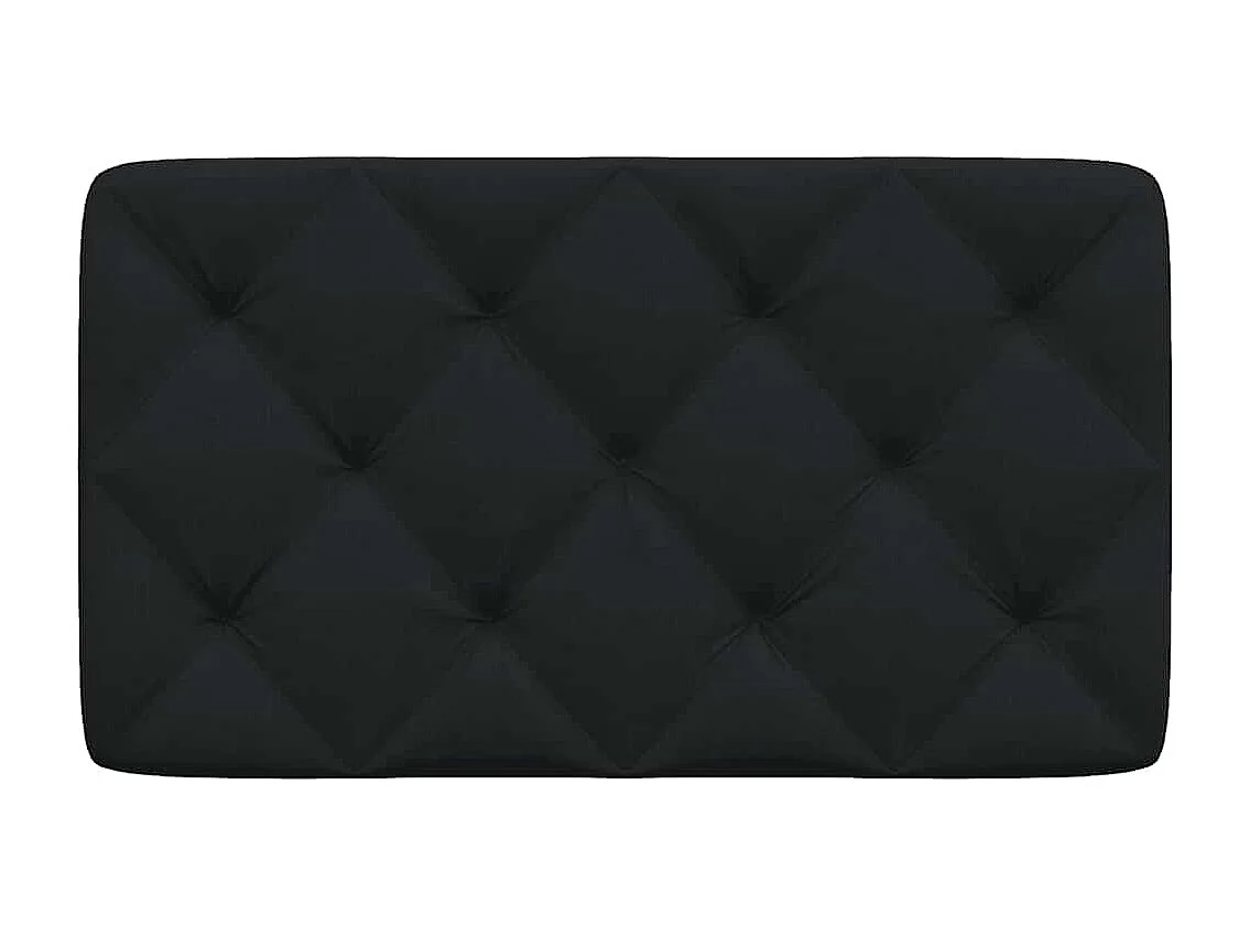 Cabecero de Cama | Cabezal de cama | Mueble de cabecero acolchado tela negro 80 cm