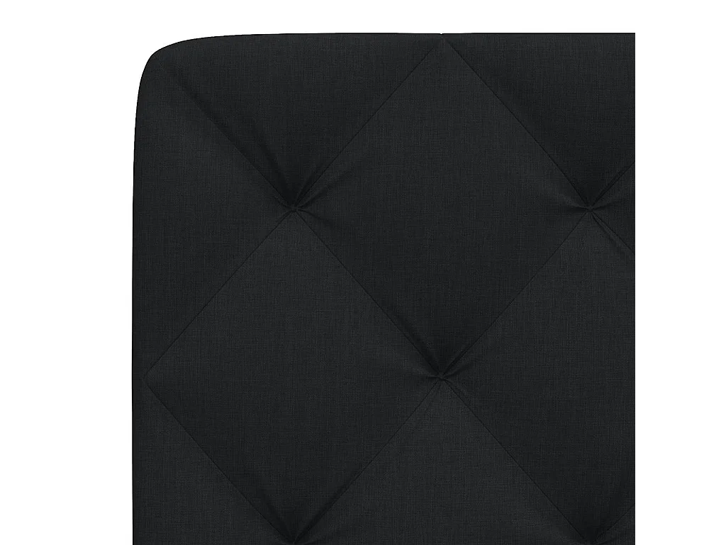 Cabecero de Cama | Cabezal de cama | Mueble de cabecero acolchado tela negro 80 cm