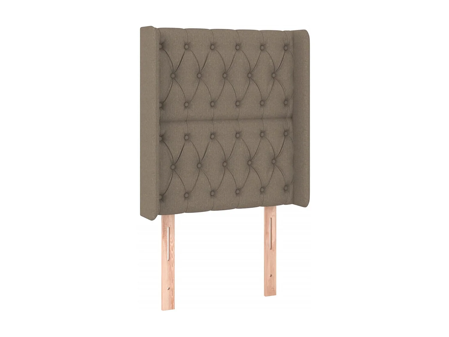 Hoofdbord | Hoofdeinde LED 83x16x118/128 cm stof taupe