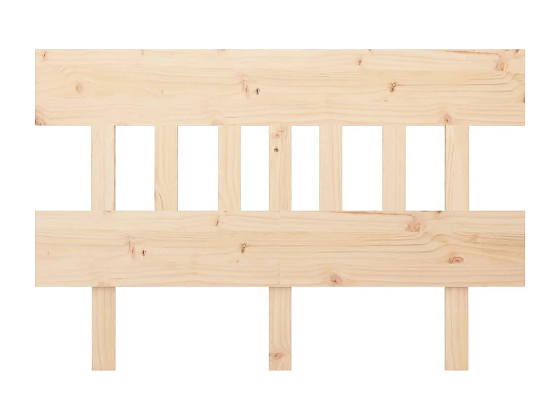Tête de Lit | Panneau de tête pour lit Moderne 123,5x3x81 cm Bois massif de pin