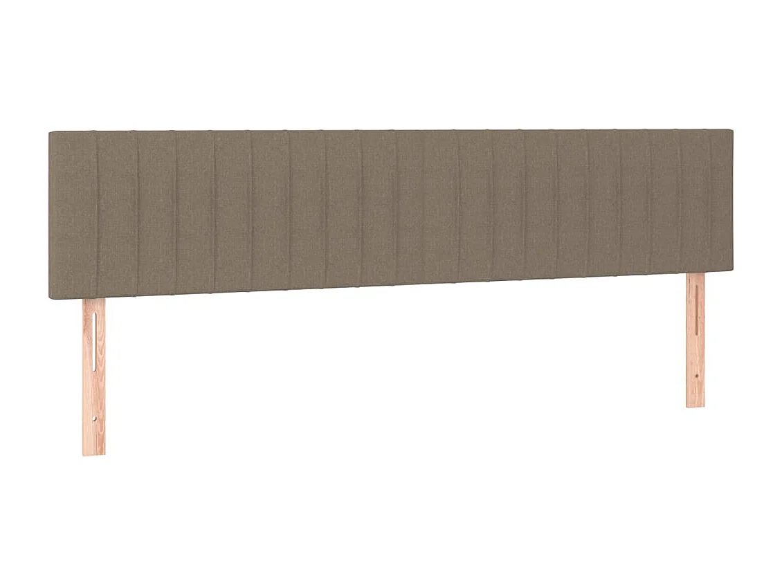 Hoofdbord | Hoofdeinde LED 180x5x78/88 cm stof taupe