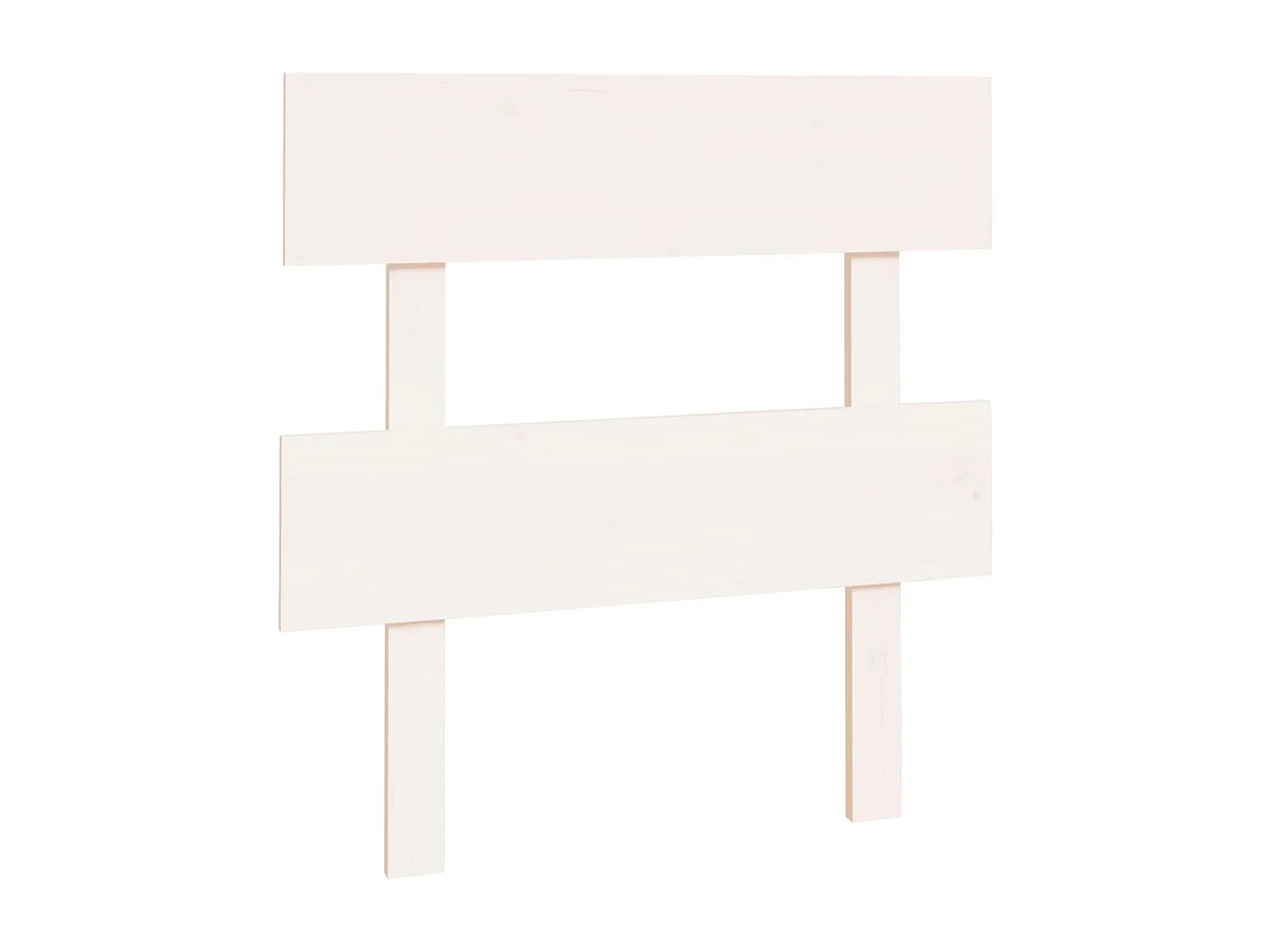 Tête de Lit | Panneau de tête pour lit Moderne Blanc 93,5x3x81 cm Bois massif de pin