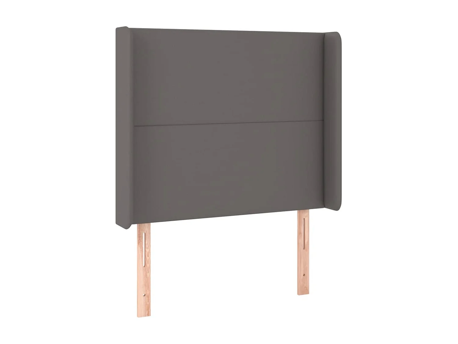Hoofdbord | Hoofdeinde LED 93x16x118/128 cm kunstleer grijs