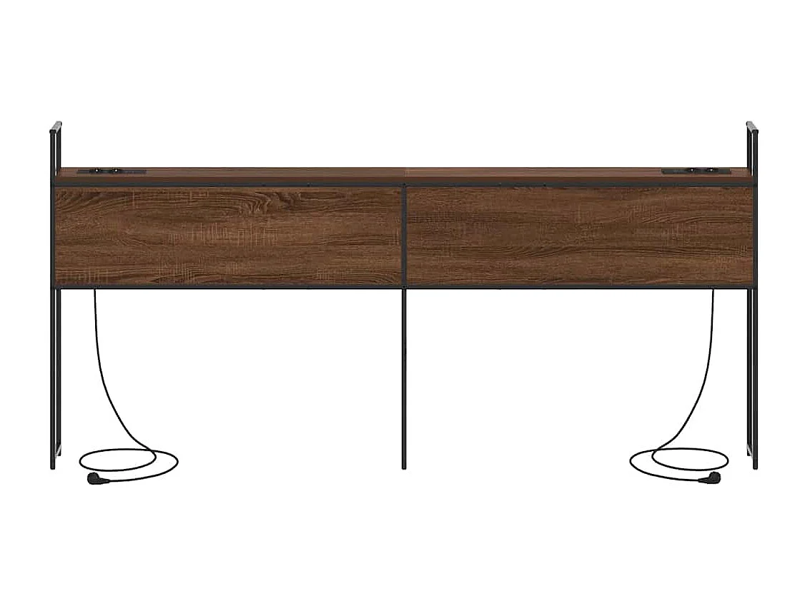 Tête de Lit de rangement | Panneau de tête pour lit Chêne marron 180 cm Bois d'ingénierie