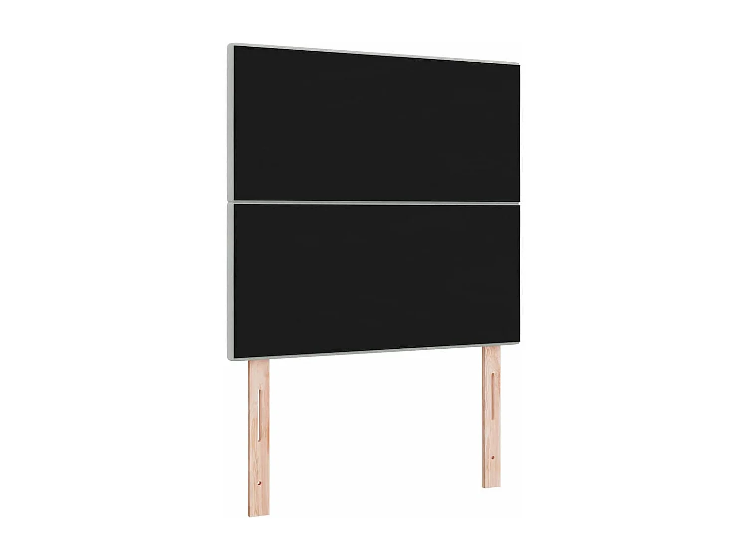 Tête de Lit | Panneau de tête pour lit Moderne avec des lumières à LED Gris clair 80 cm Velours