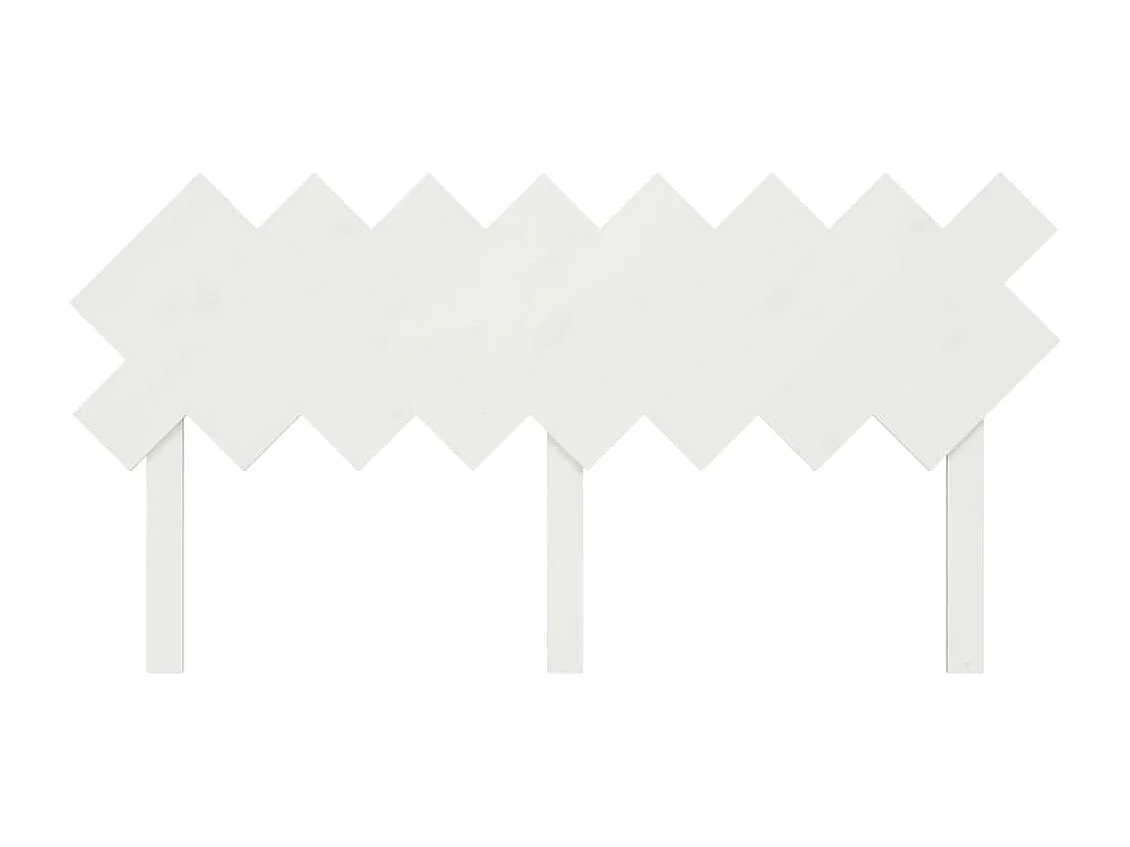 Hoofdbord | Hoofdeinde 159,5x3x80,5 cm massief grenenhout wit